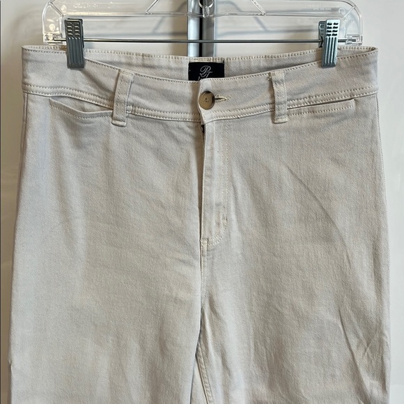 PINK TARTAN Wide Leg Ankle Cotton Pants, Size 8 - Picture 3 of 10